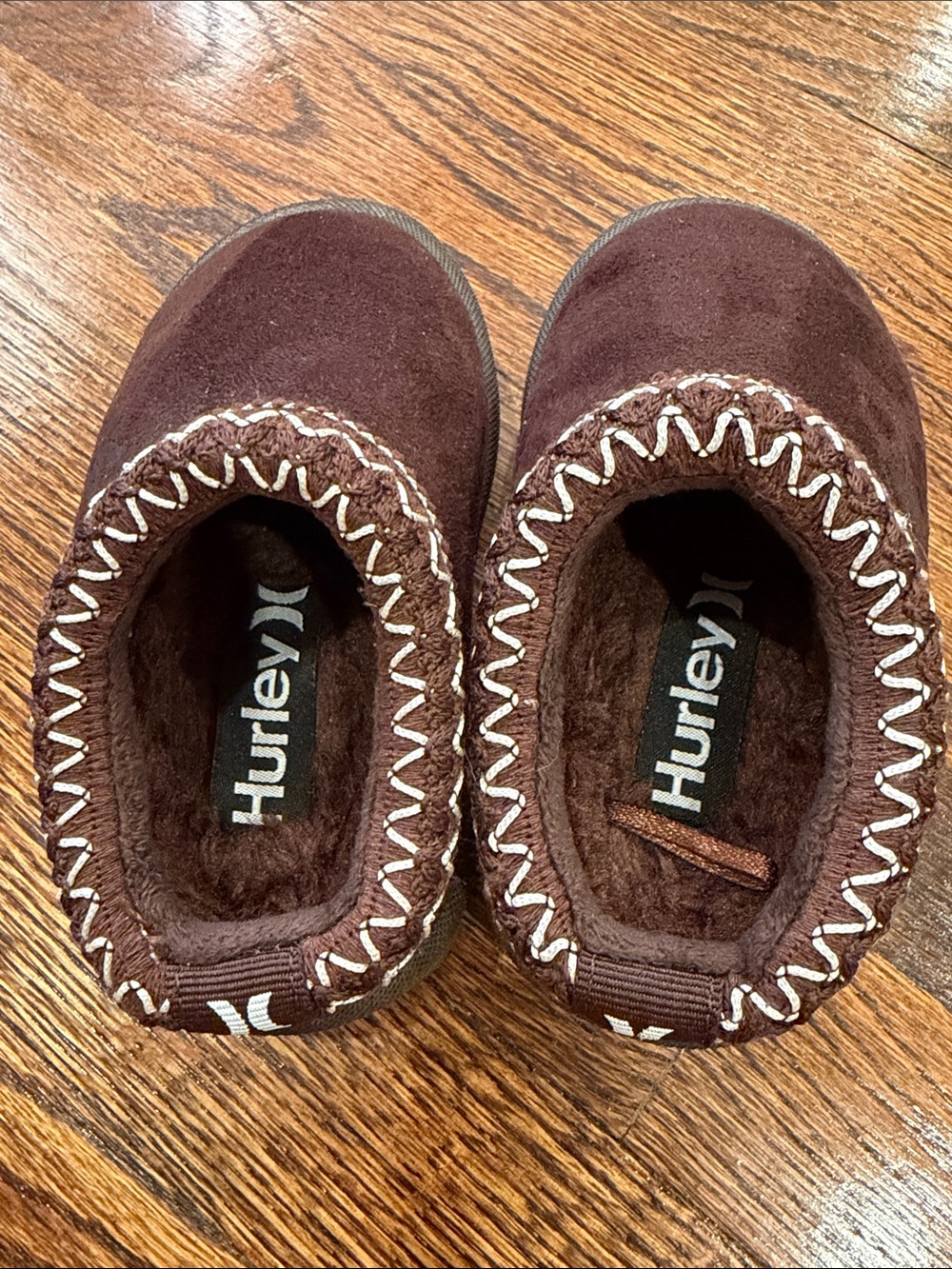 Hurley Kids Modi Slippers Size 7 Toddler - Chocolate Brown - NWOT! 7T shoes shoe - Picture 4 of 7